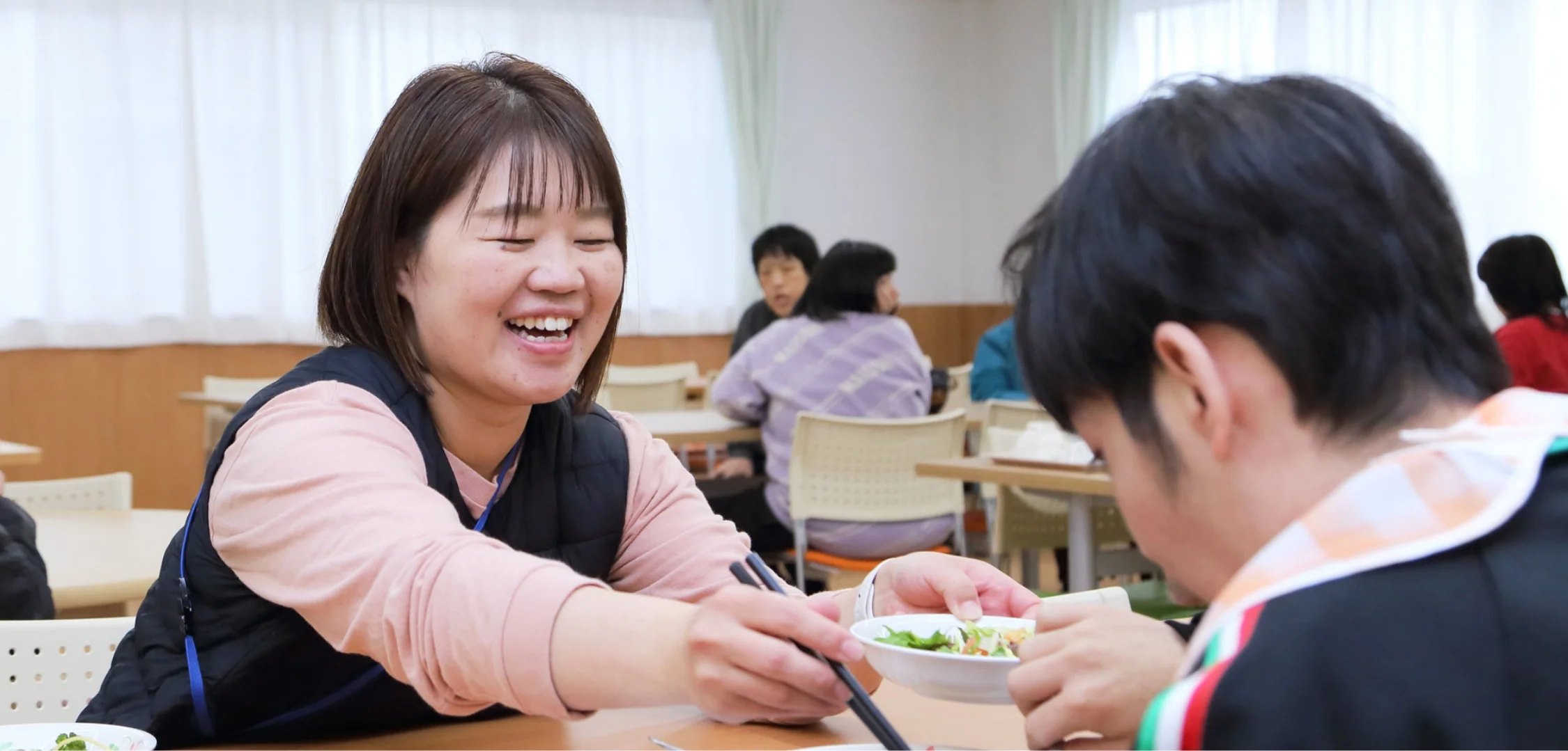 成人通所施設で働く